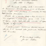 Lettera inviata dalla Militärkommandantur 1016, a firma di Von Detten