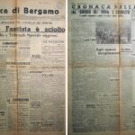 Prima e seconda pagina de “La Voce di Bergamo, 29 luglio 1943