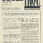 Pagina interna di “La difesa della razza”, 5 settembre 1938